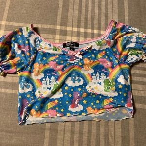 DOLLS KILL- Care Bears crop top- Large- never worn